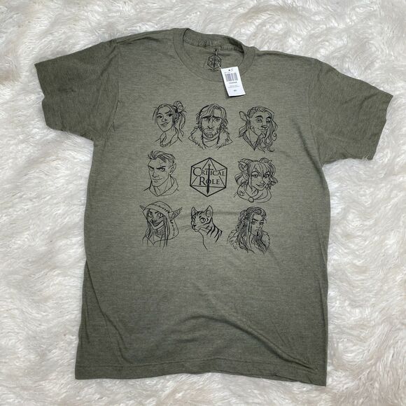 Critical Role Mighty Nein Sketch Characters S/S Shirt - Picture 2 of 3